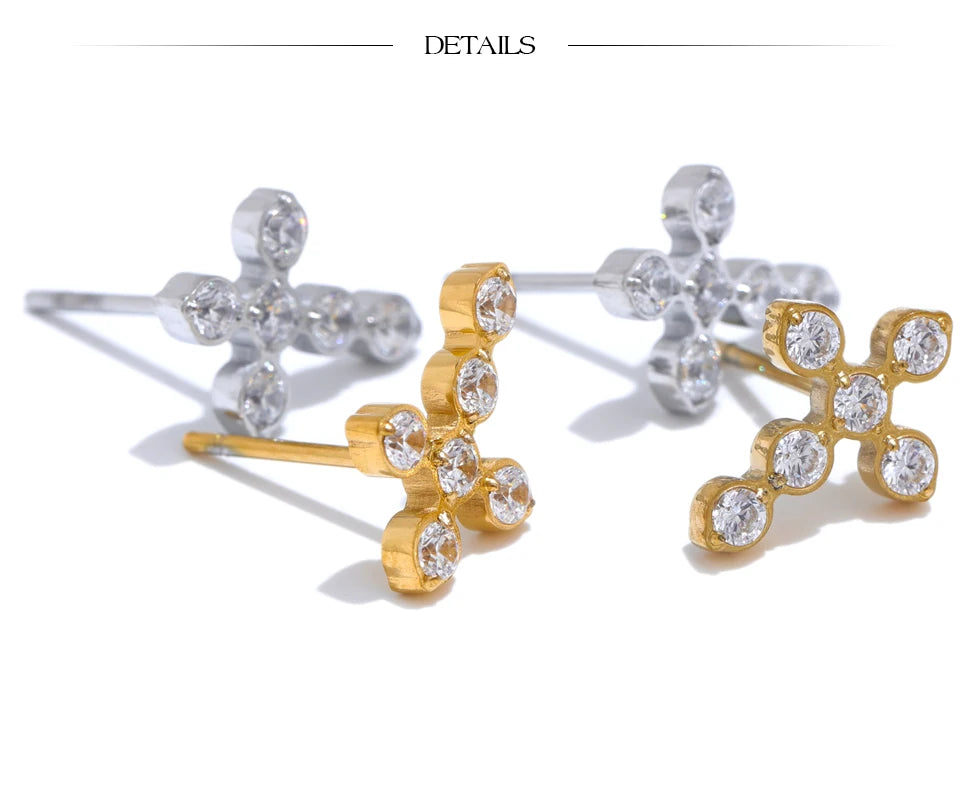 Divine Cross Studs