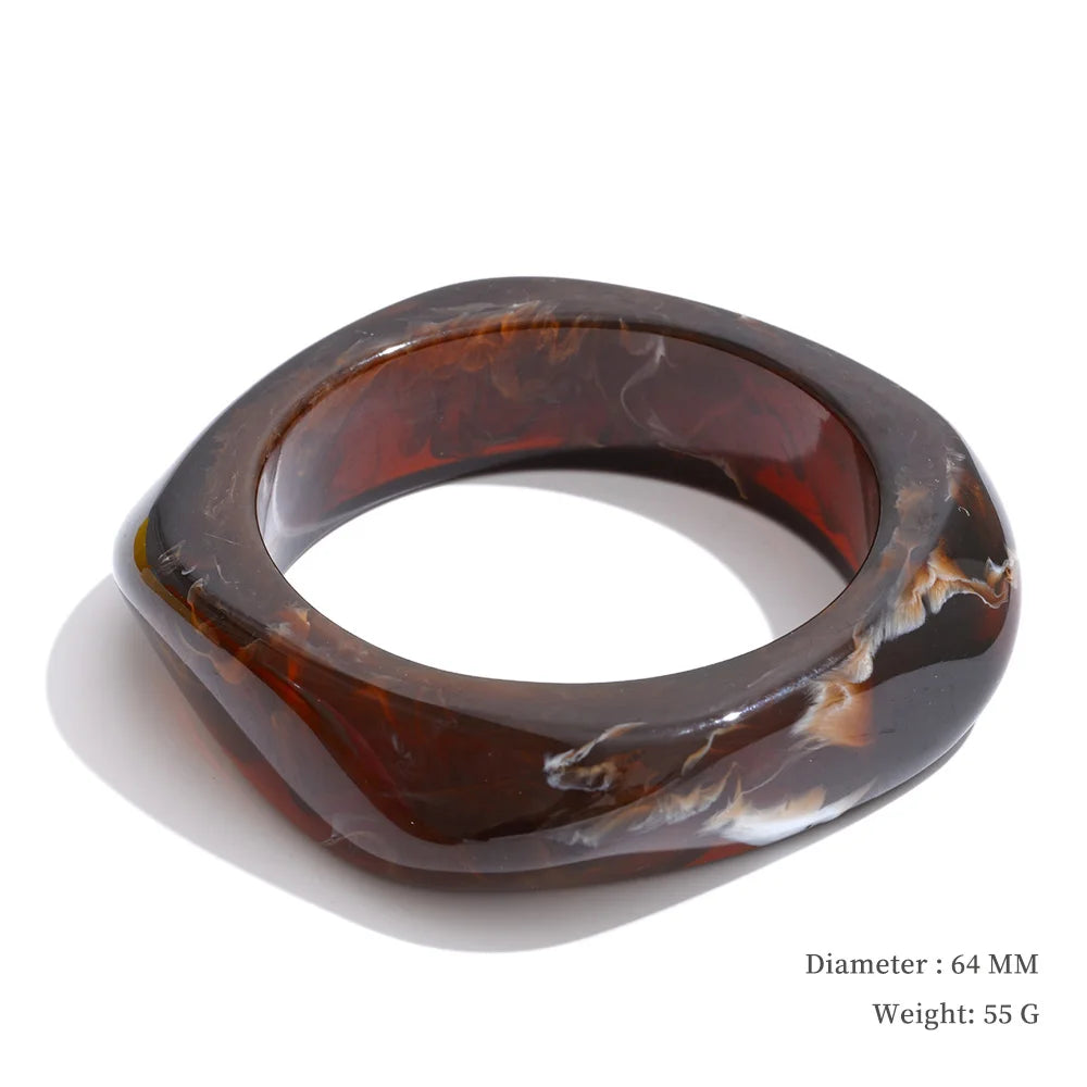Ocean Mist Resin Bangle