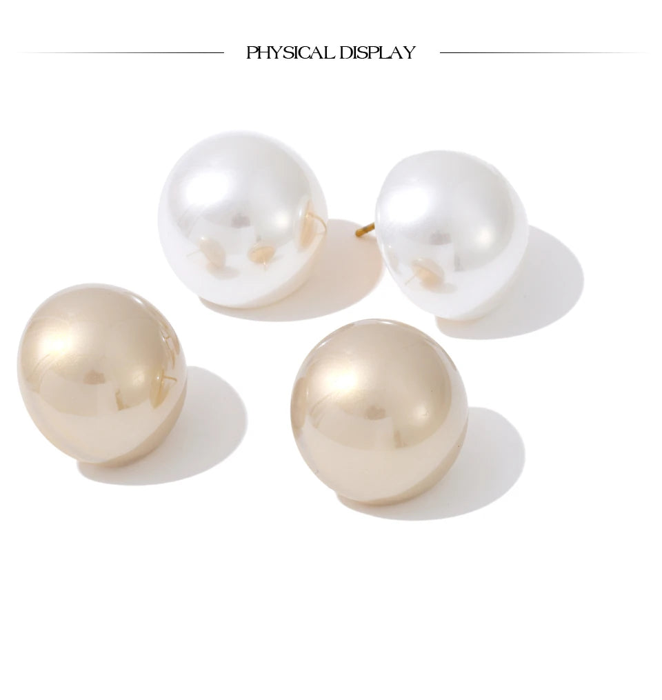 Classic Pearl Stud Earrings