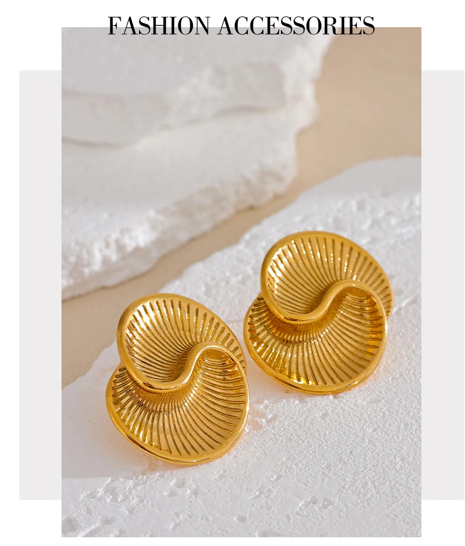 Shell-Inspired Spiral Studs
