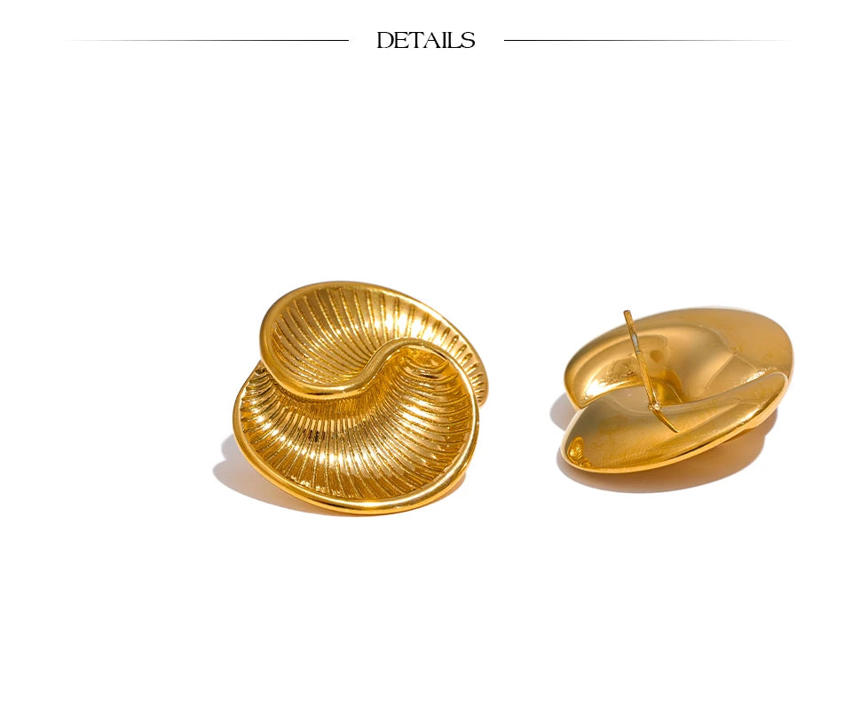 Shell-Inspired Spiral Studs