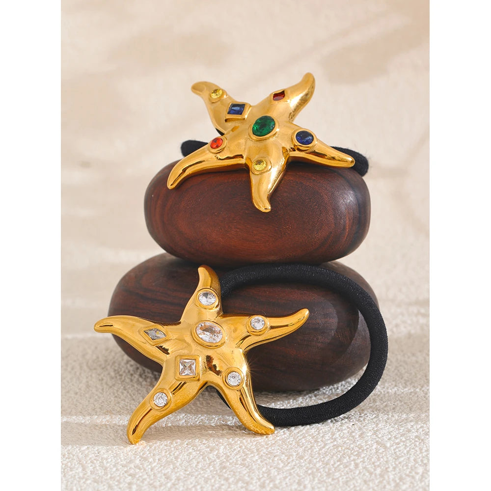 Gem Starfish Hair Tie