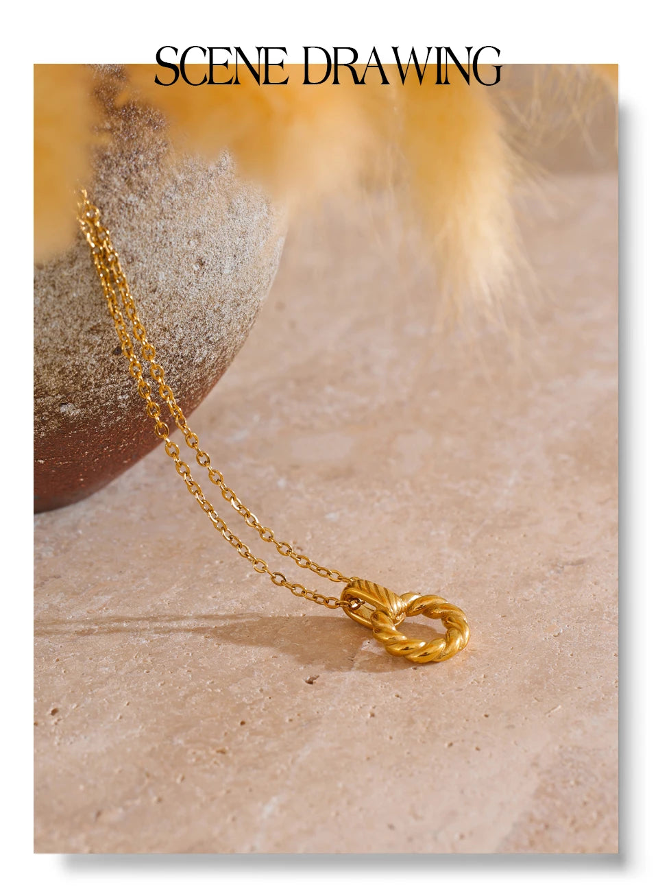 Braided Knot Pendant Necklace