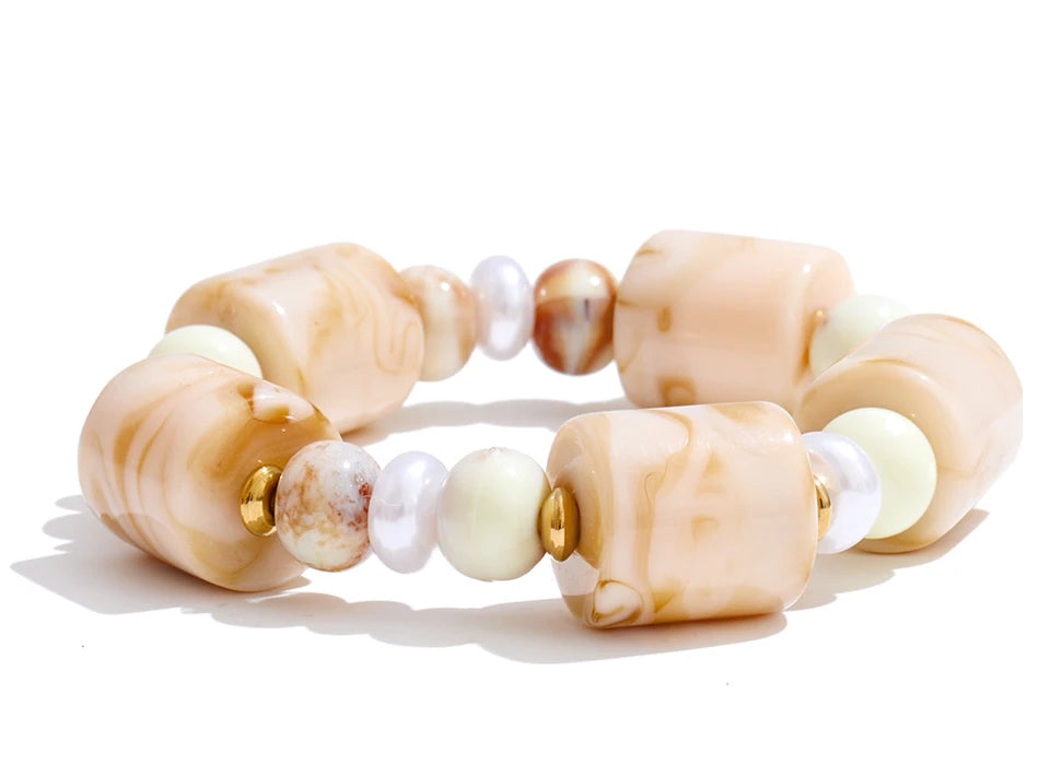 Coastal Pearl & Shell Bracelet