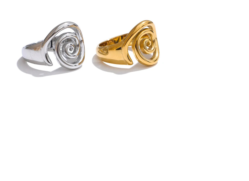 The Golden Swirl Ring