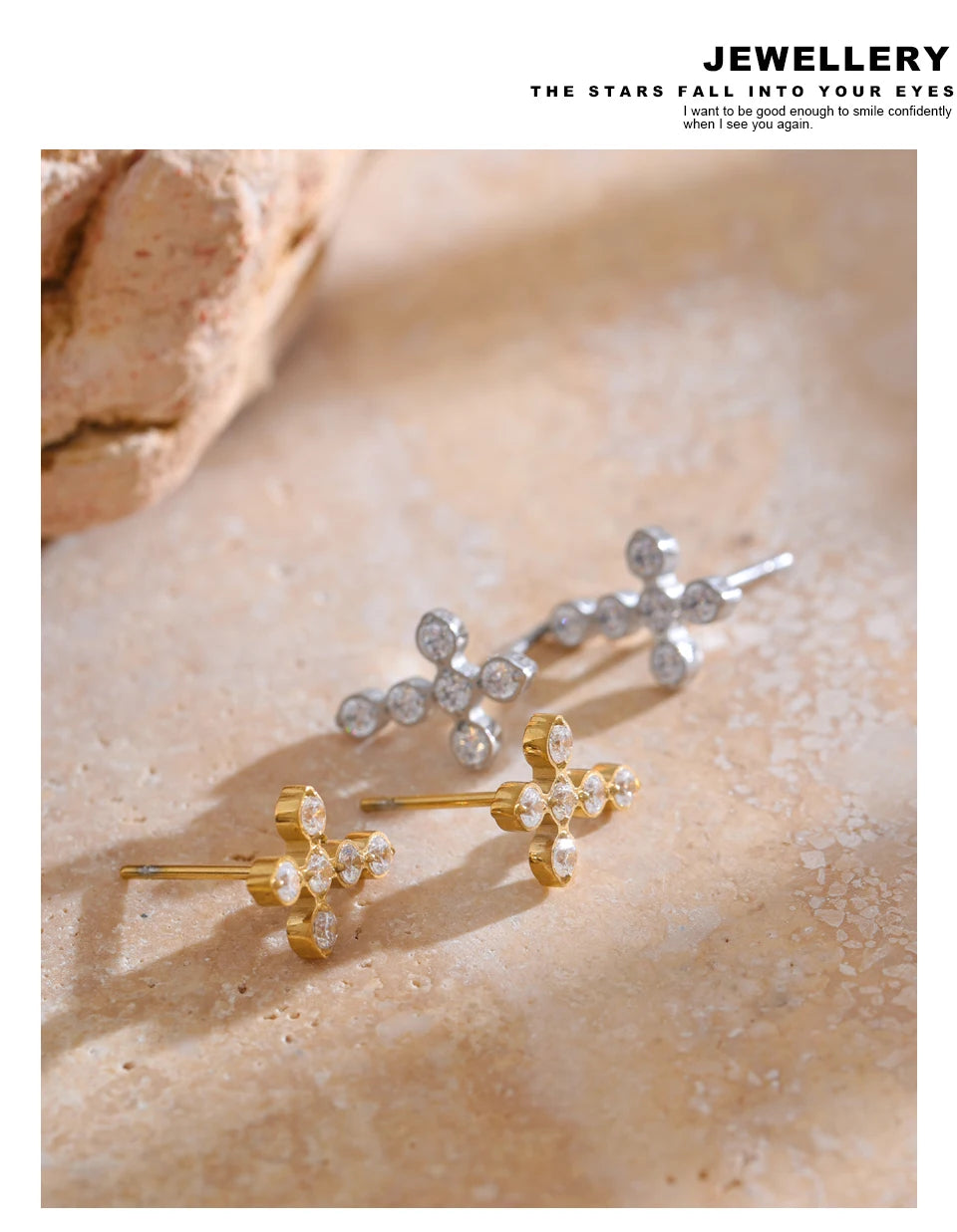Divine Cross Studs