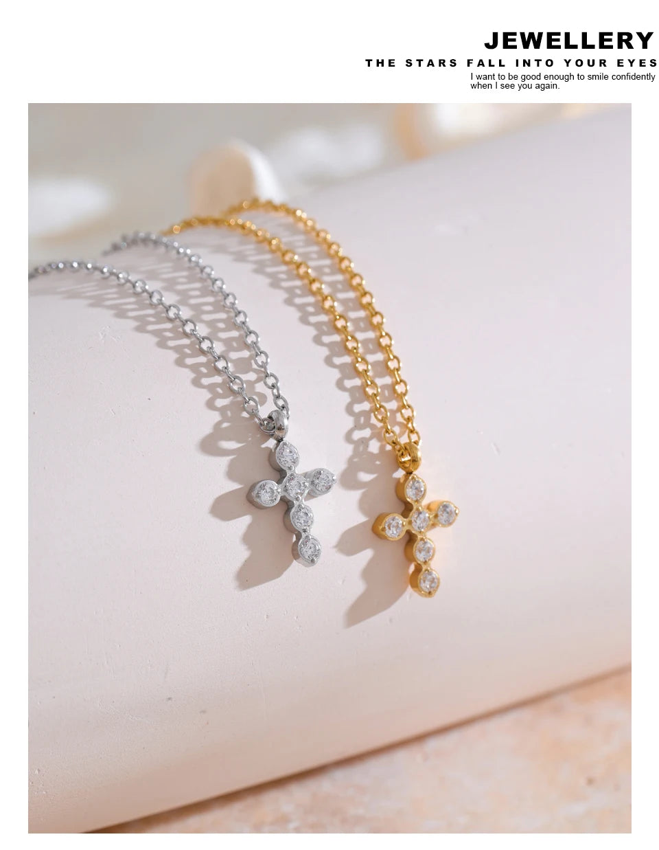 Crystal Cross Necklace