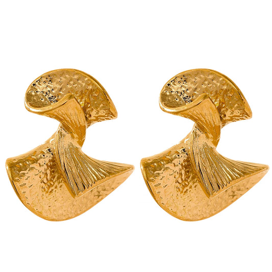 Abstract Fan Earrings