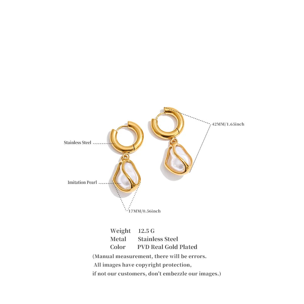 Baroque Pearls Hoop