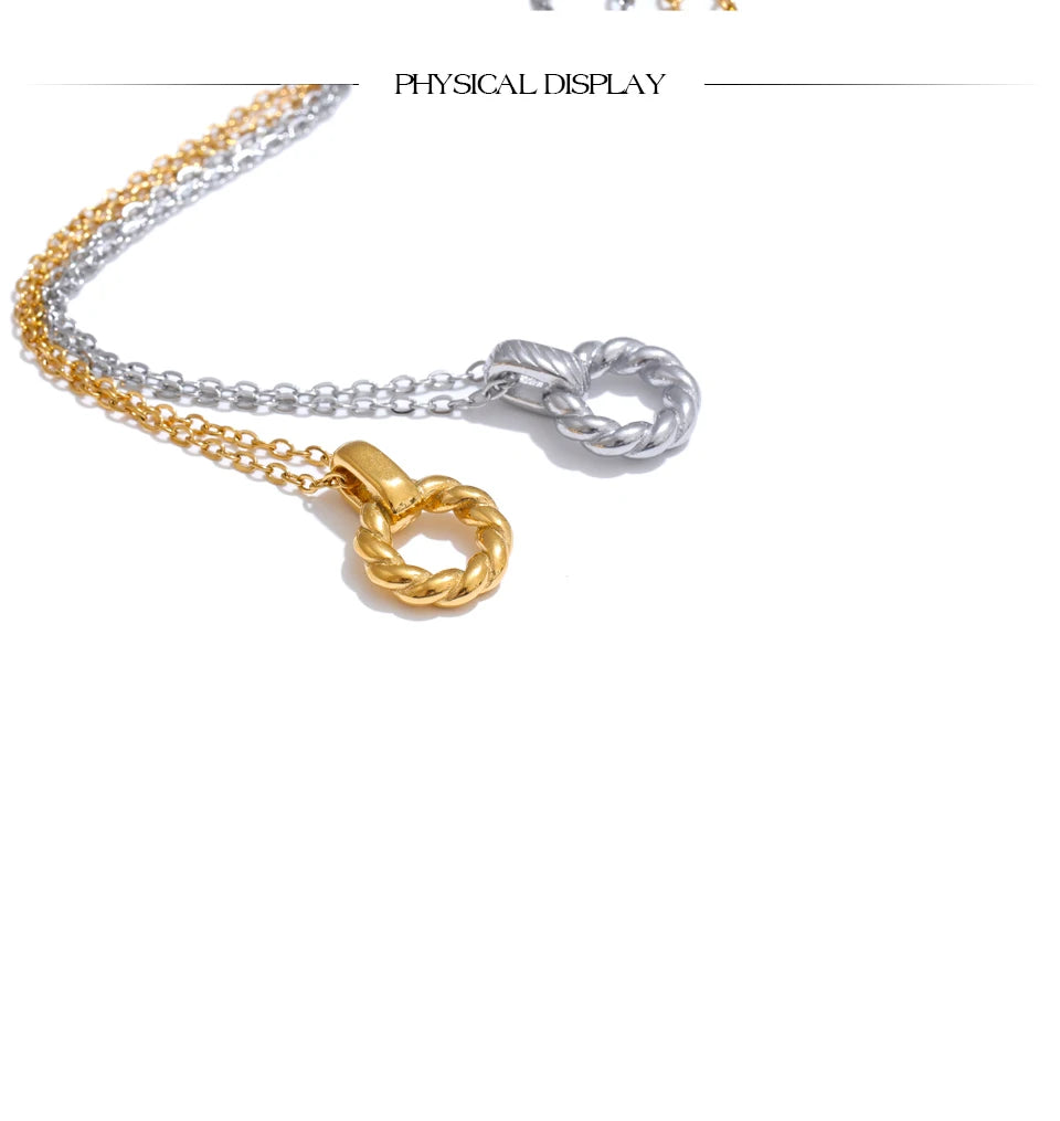 Braided Knot Pendant Necklace