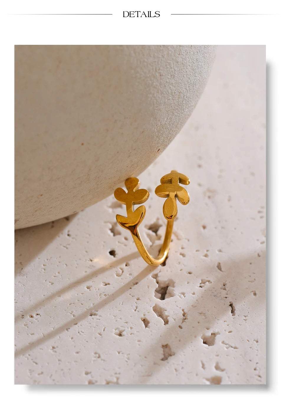 Double Clover Open Ring
