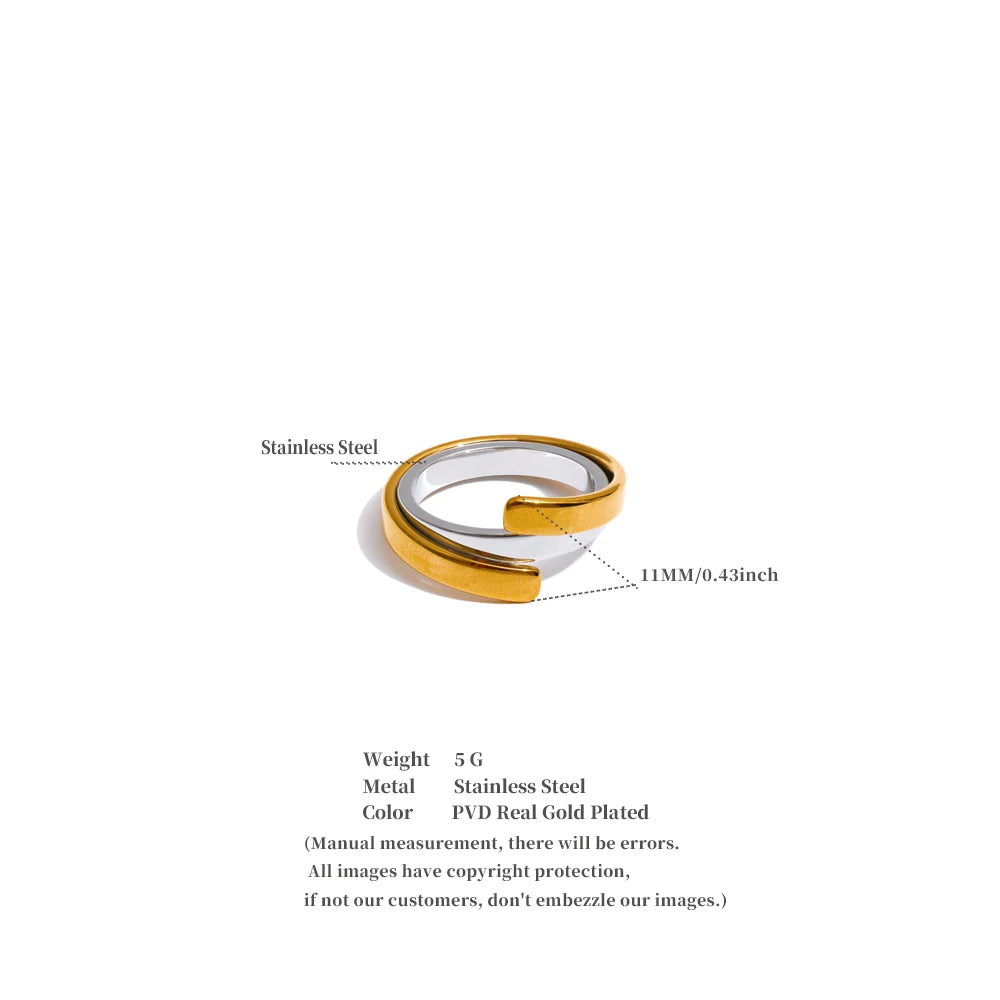 Dual-Tone Open Ring