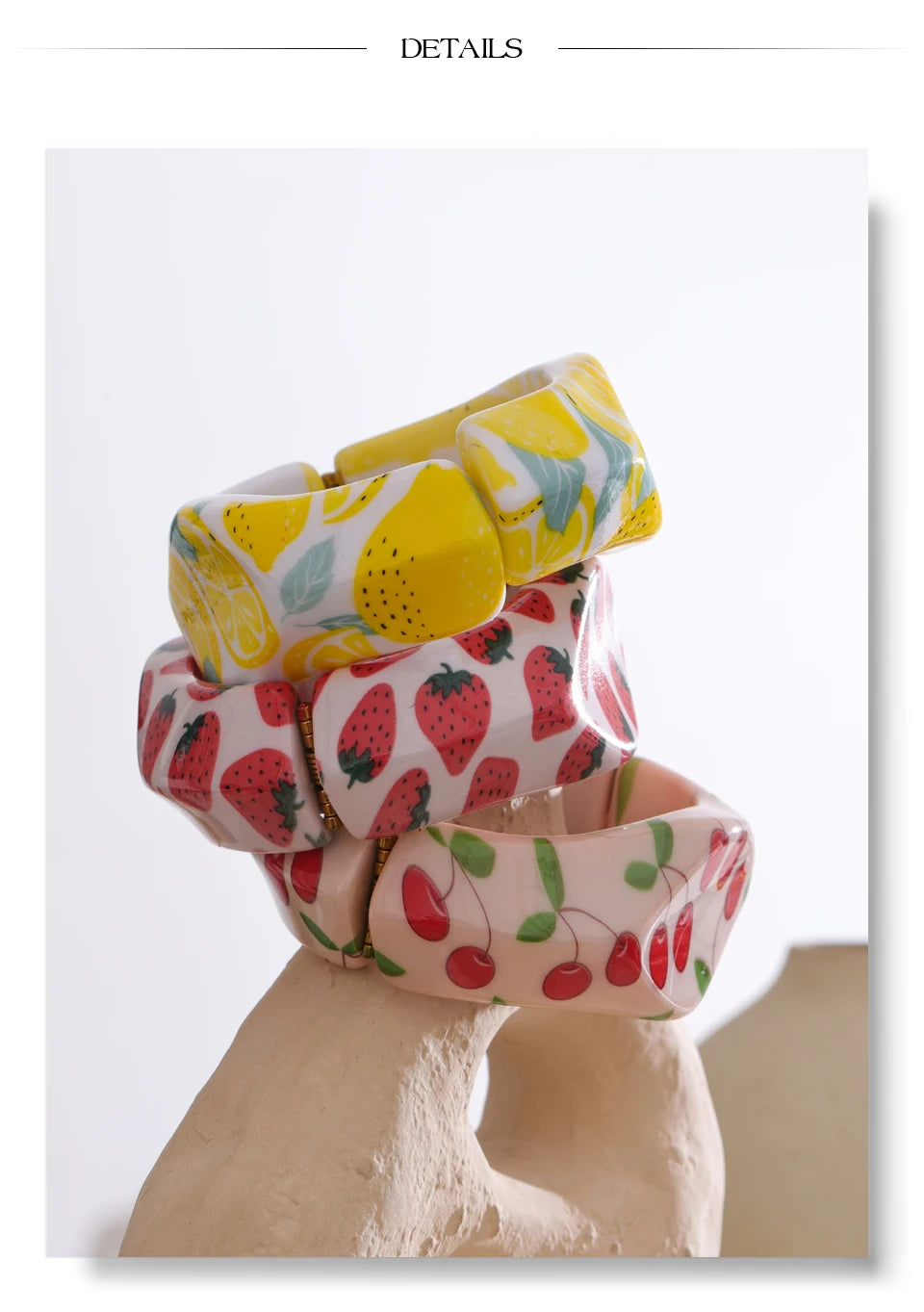 Lemon Resin Bracelet