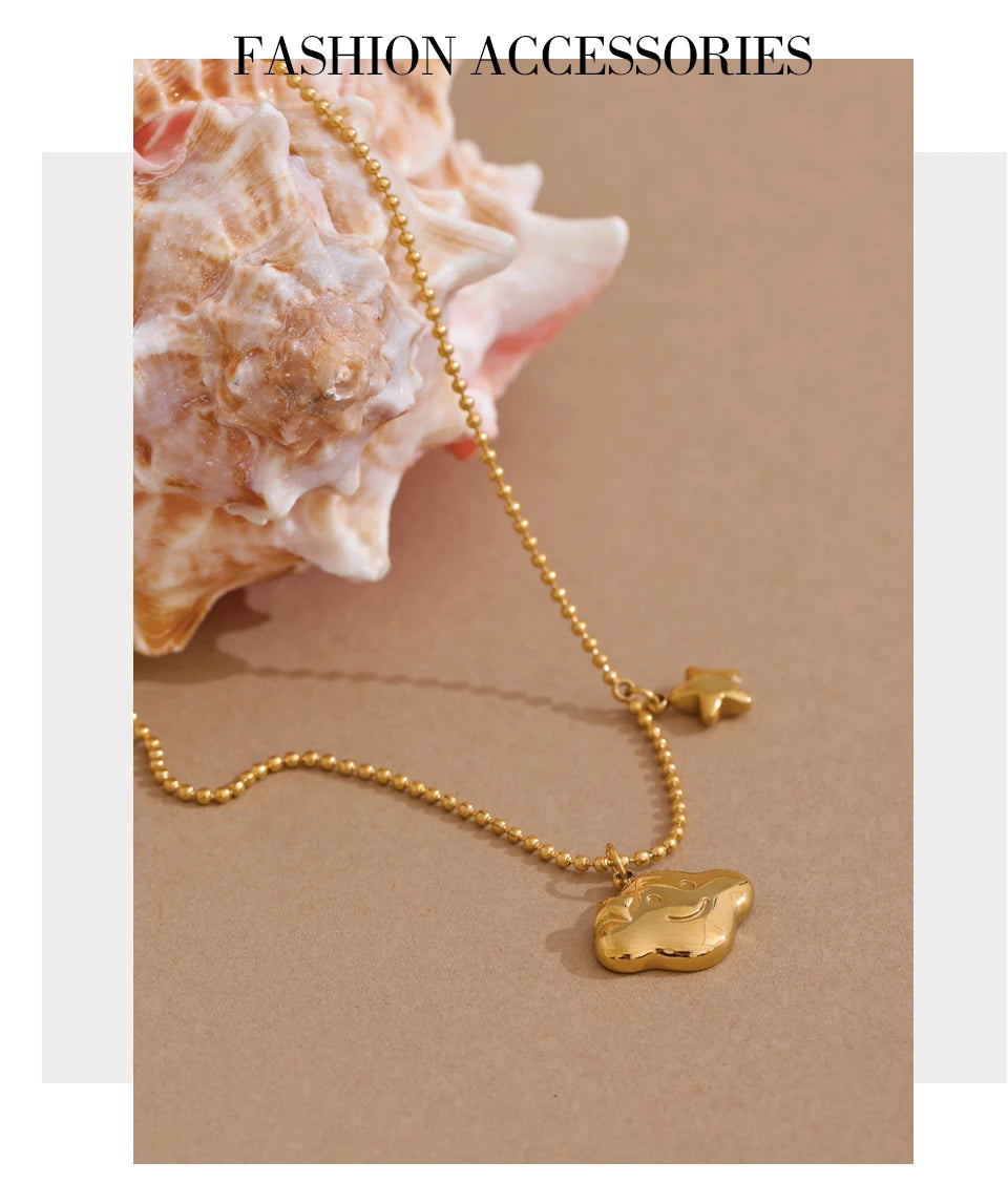 Cloud & Star Necklace