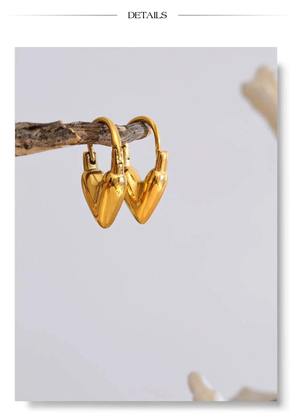 Heart Drop Earrings