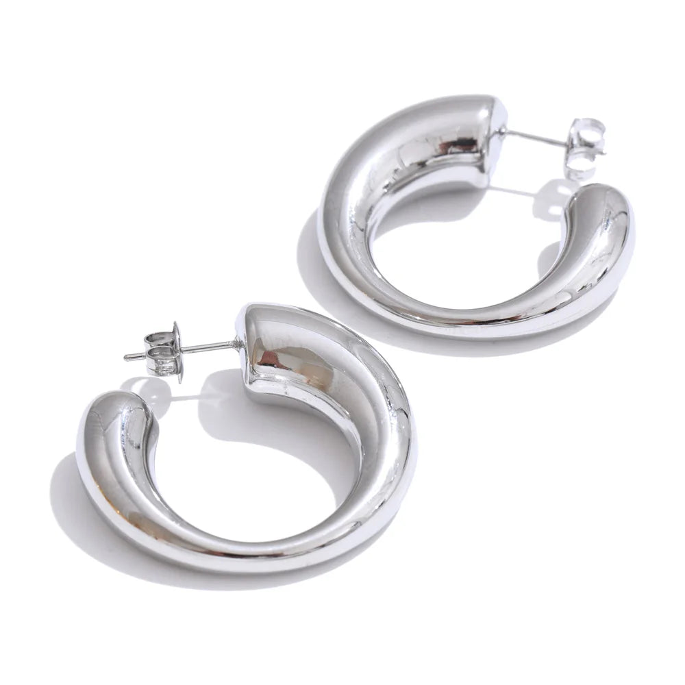 Open Crescent Hoops