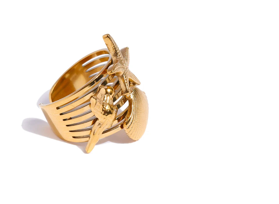 Starfish Statement Ring