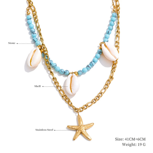 Ocean Treasure Layered Necklace