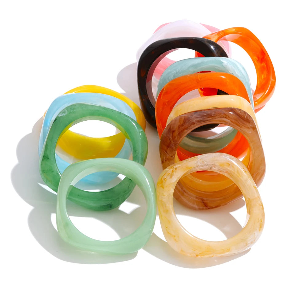 Ocean Mist Resin Bangle