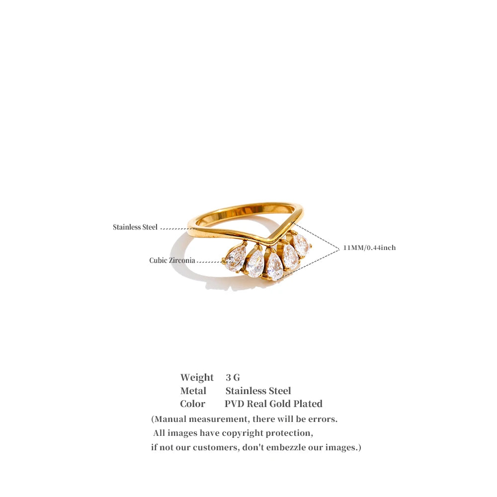 Crown Crystal Ring