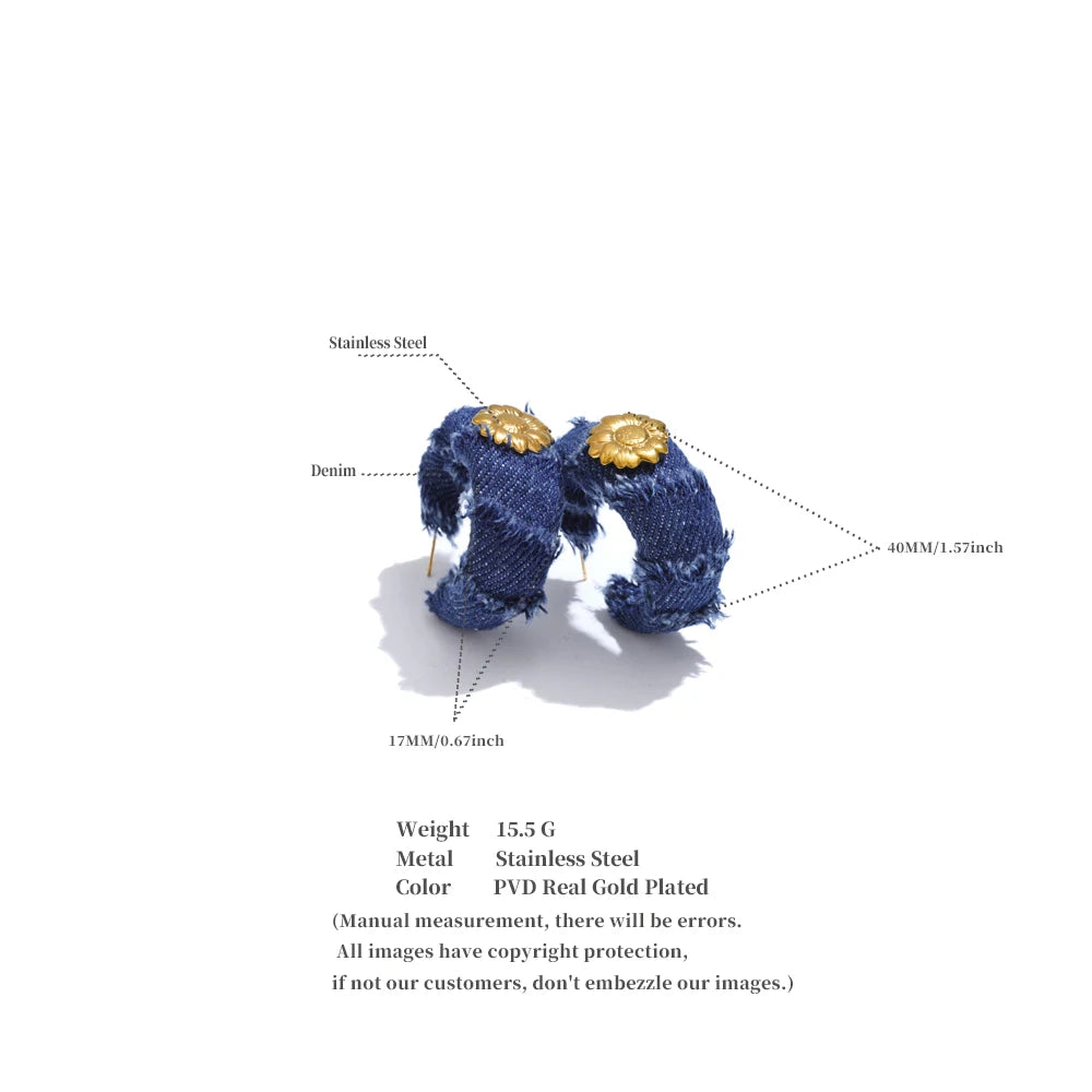 Jeans Earrings