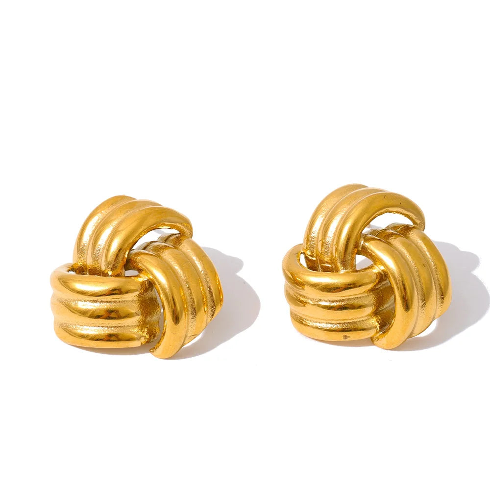 Sculpted Knot Studs
