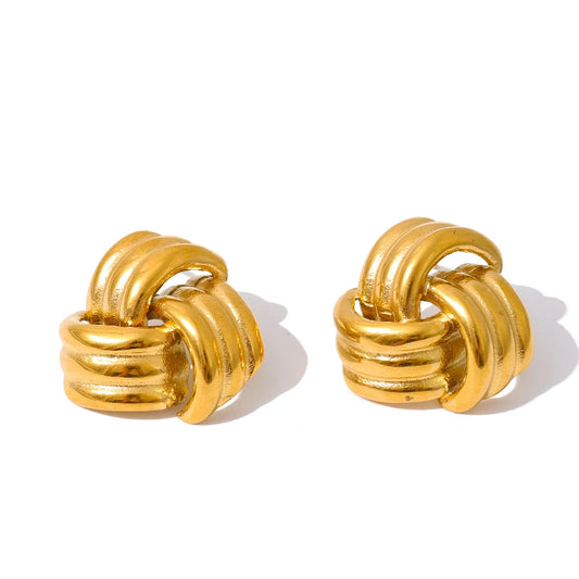 Sculpted Knot Studs