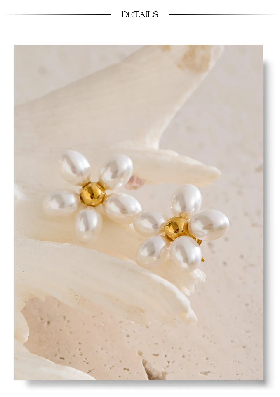 Pearls Flower Earrings