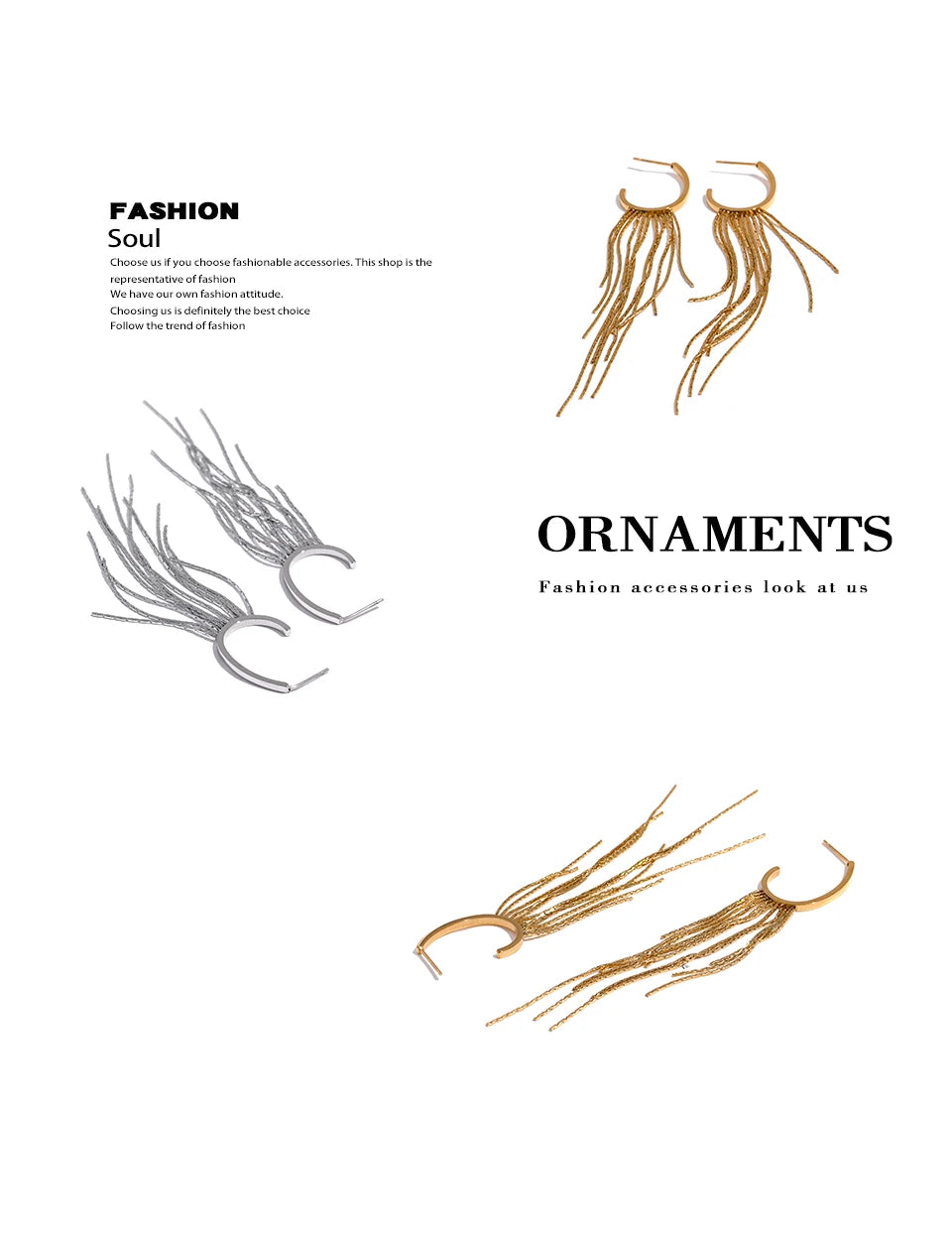 Cascade Chain Earrings