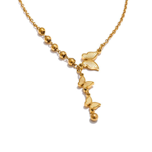 Butterfly Drop Necklace