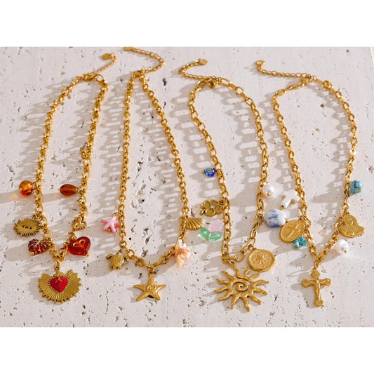 Sunburst Pendant Necklace
