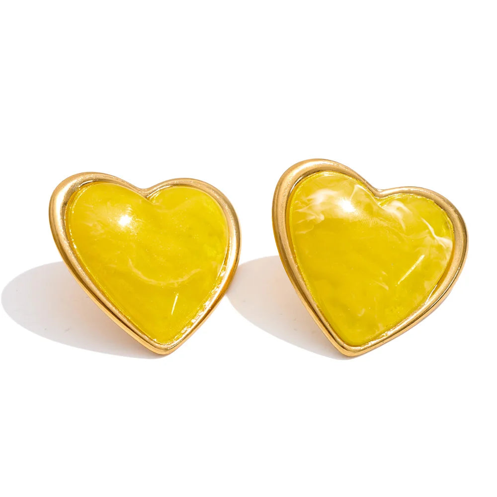 Heart Stud Earrings