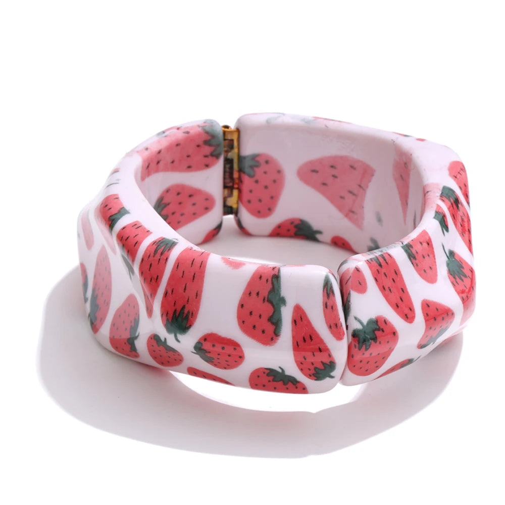 Lemon Resin Bracelet