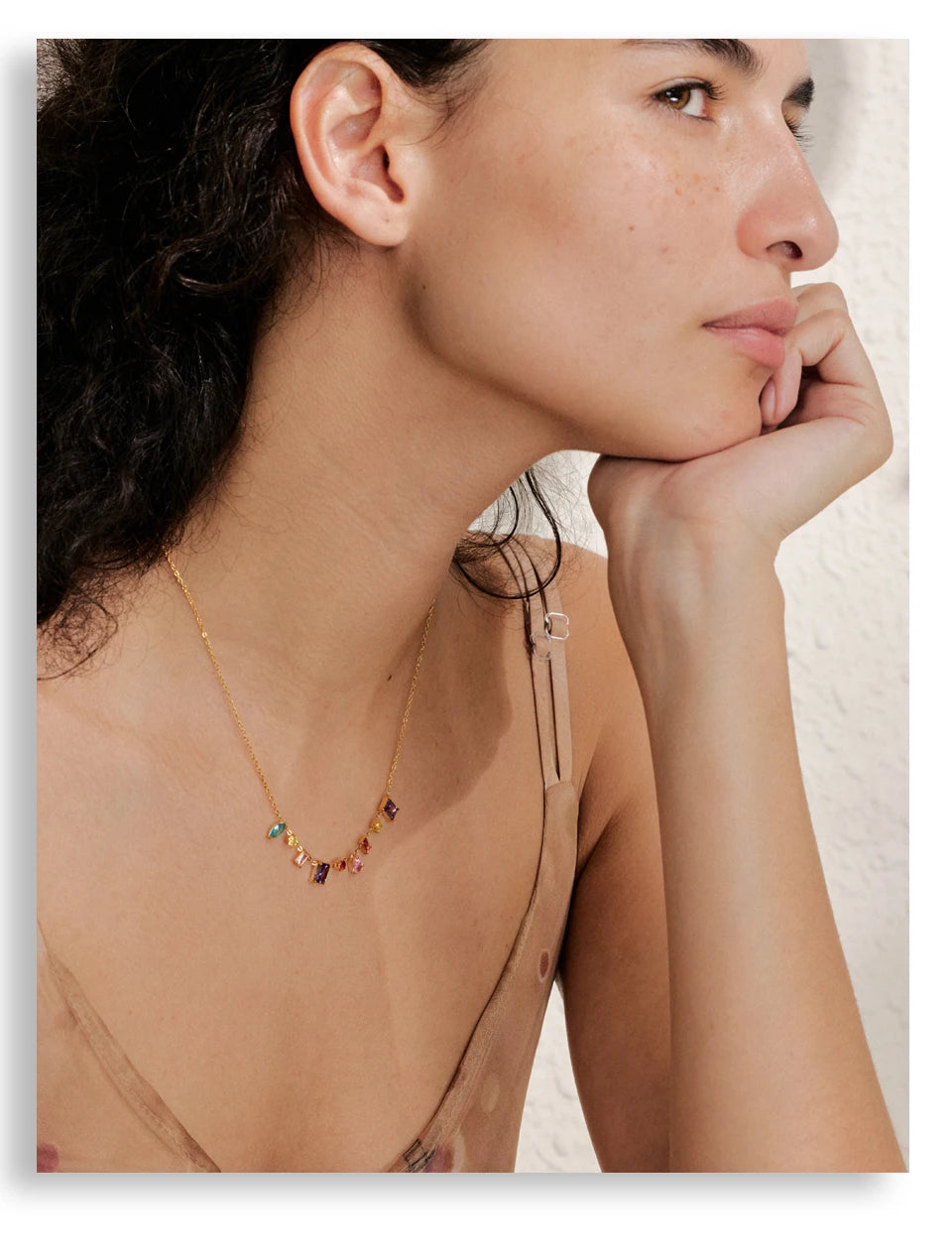 Rainbow Gemstone Necklace