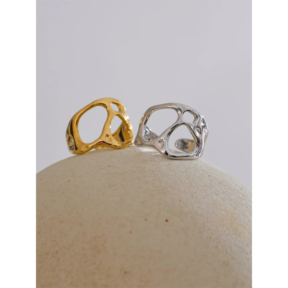 Organic Open Gold Ring