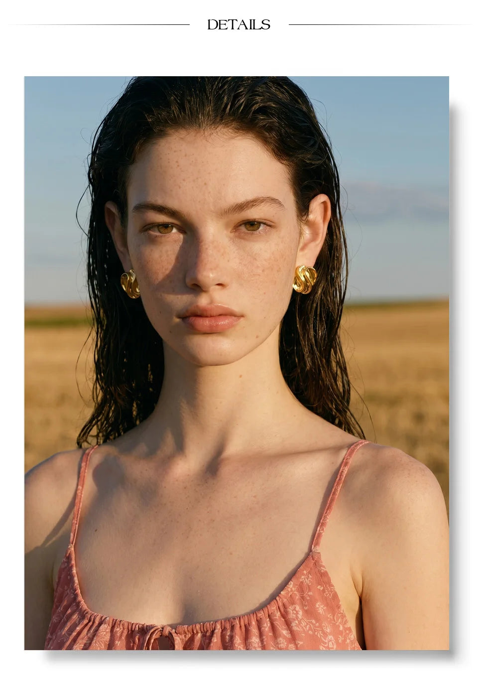 Elegant Sculpted Gold Earrings