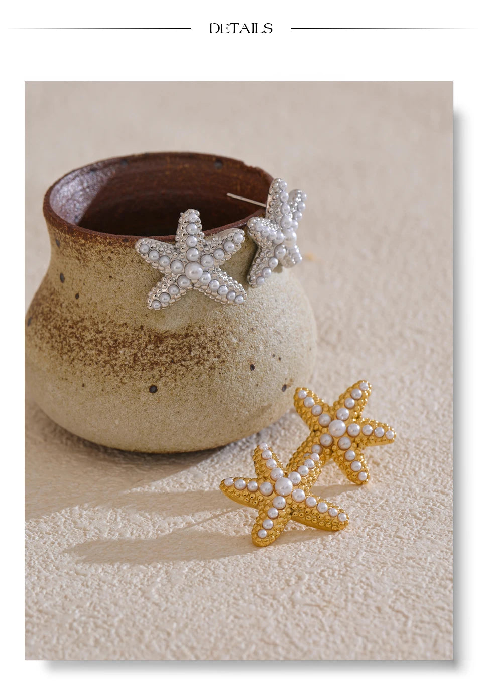 Pearl Star Earrings