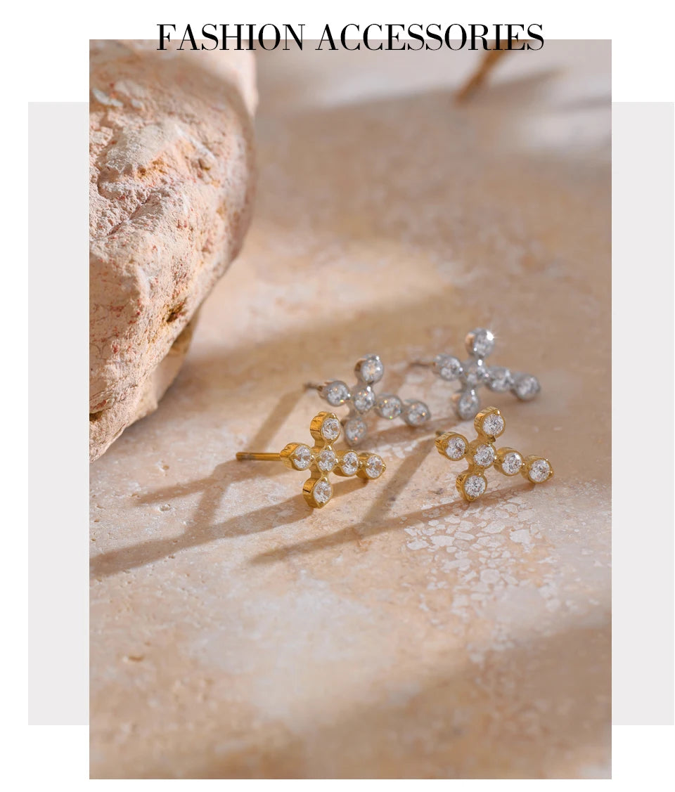 Divine Cross Studs