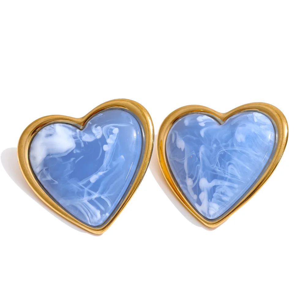 Heart Stud Earrings