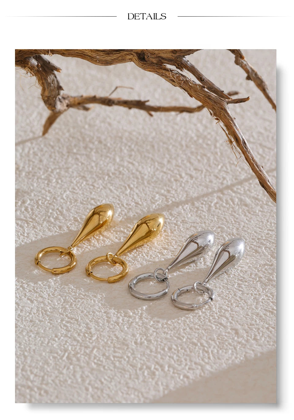 Teardrop Drop Earrings