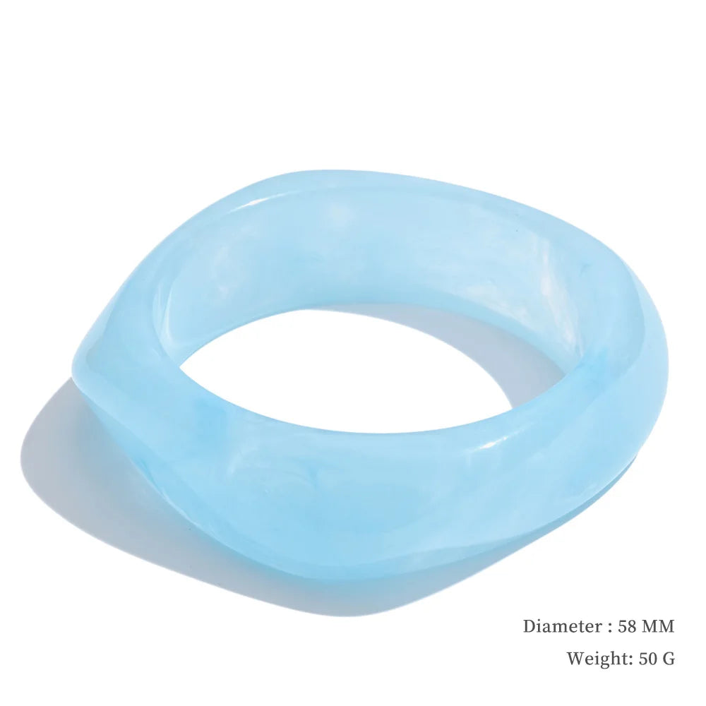 Ocean Mist Resin Bangle