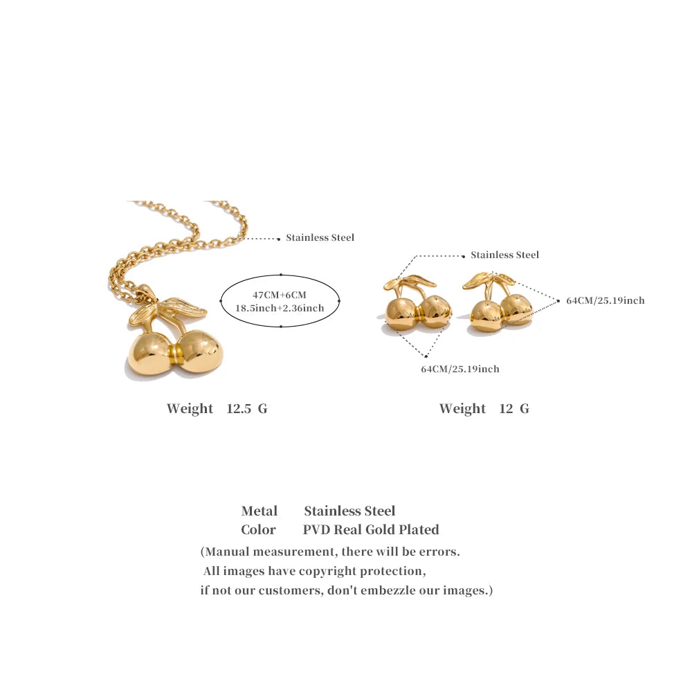 Cherry Charm Jewelry Set