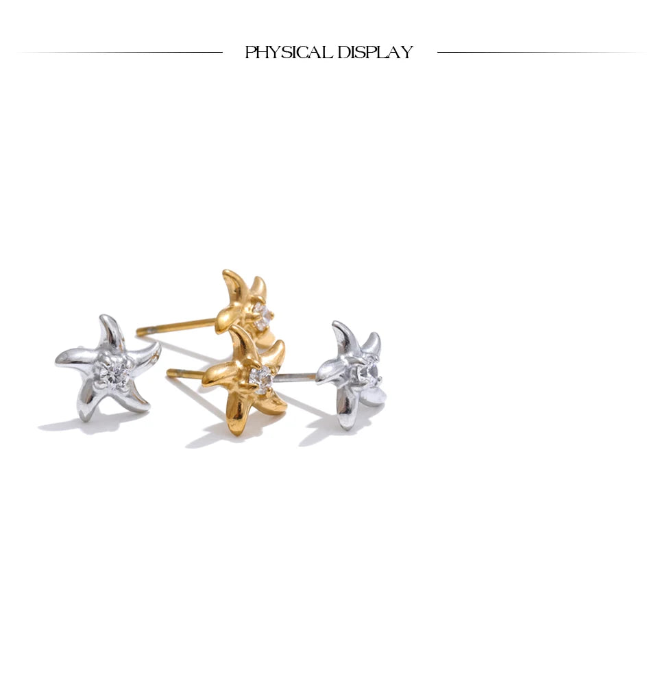 Starfish Spark Earrings