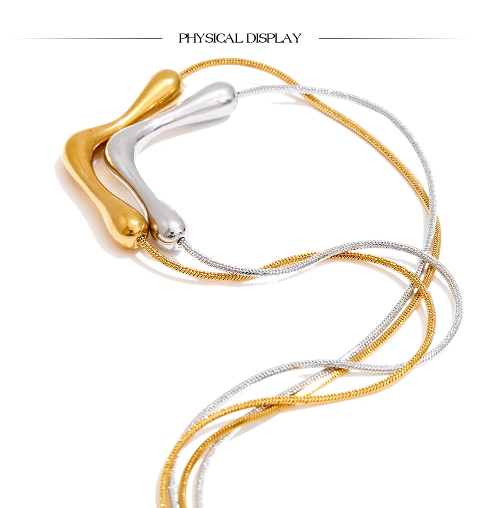 Sculpted Wave Necklace