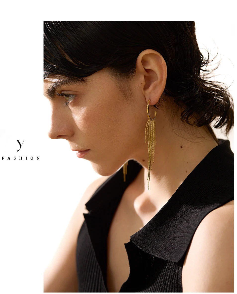 Cascade Chain Earrings