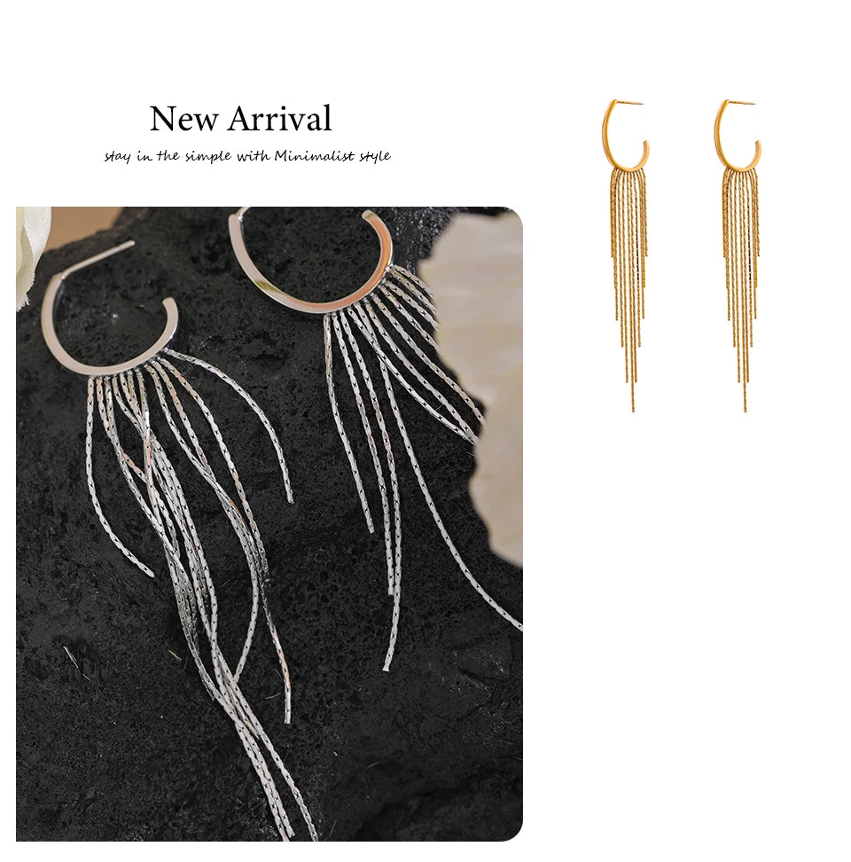 Cascade Chain Earrings