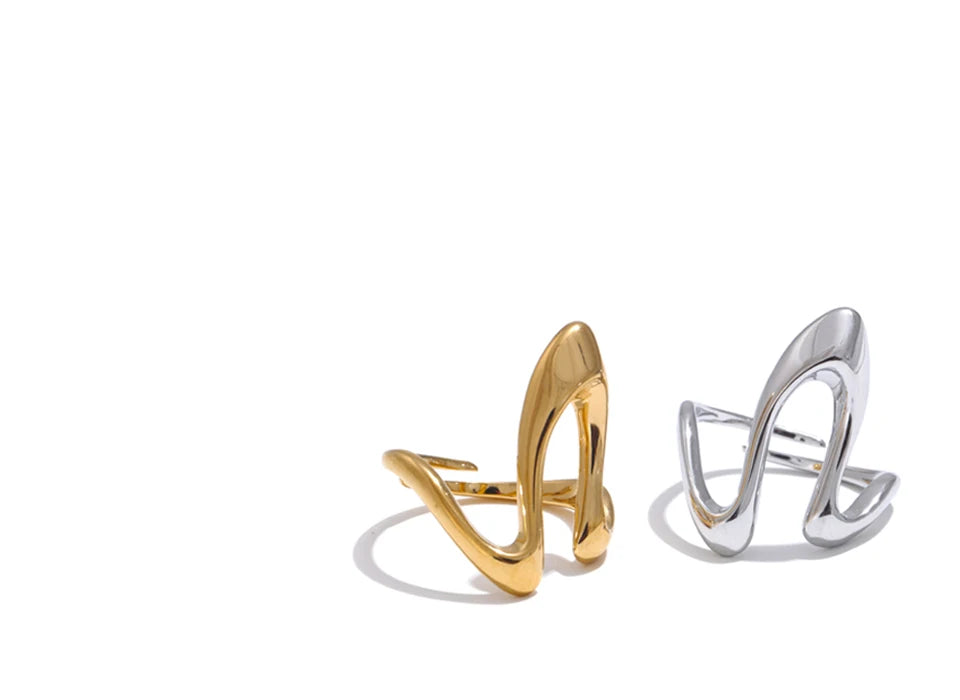 Fluid Wave Ring