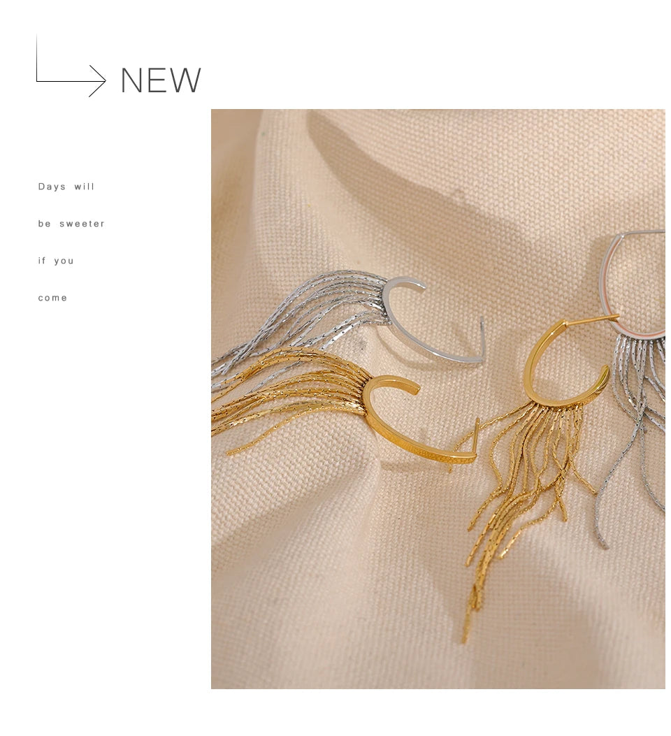 Cascade Chain Earrings