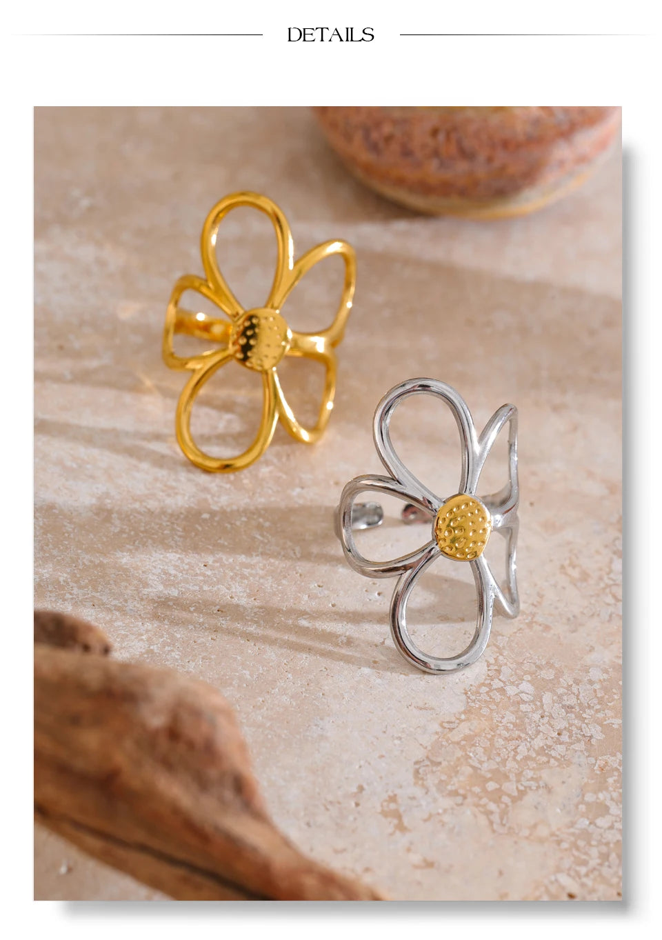Double Flower Rings
