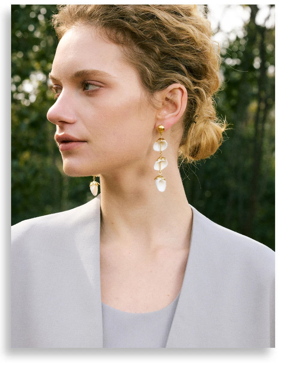 Cascading Shell Earrings